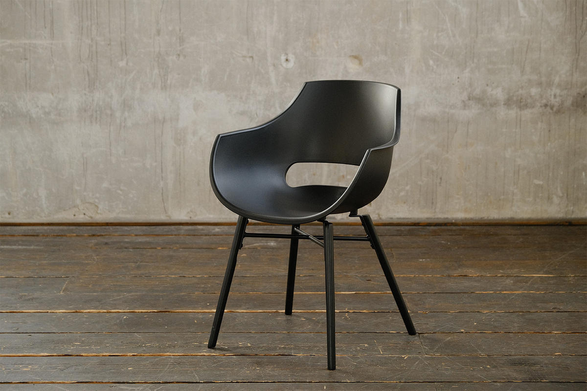 STUHL ZAJA Schwarz Kunststoff - Schwarz, Kunststoff (57/82/59cm) - KAWOLA