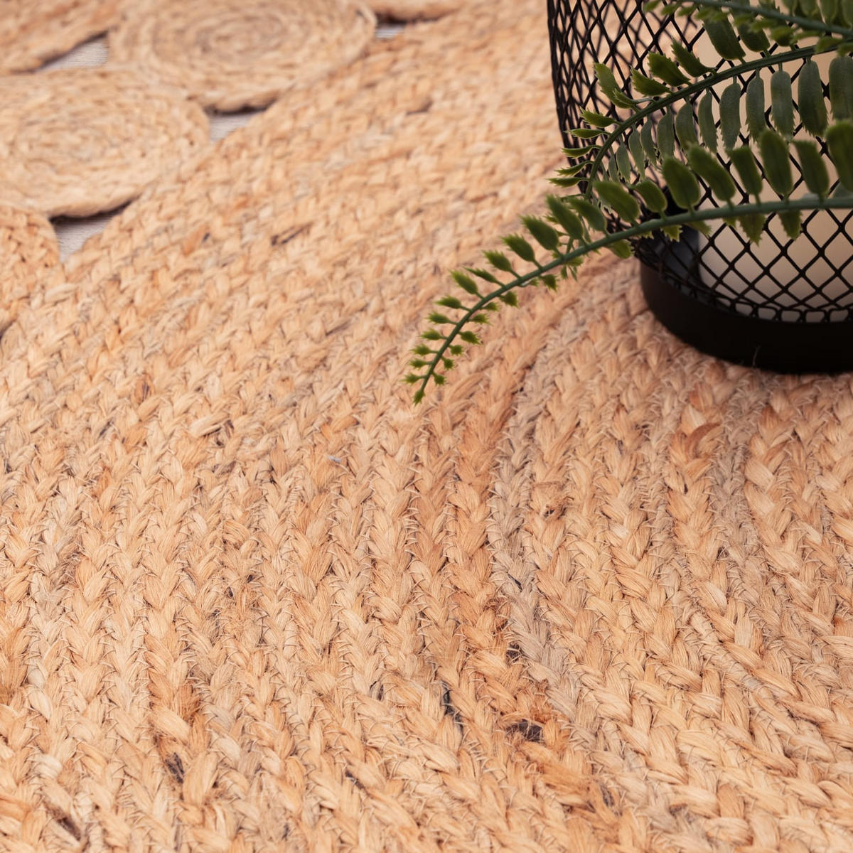 NATURFASERTEPPICH 200/200 cm Viborg 593 - Naturfarben, Naturmaterialen (200/200cm) - Paco Home