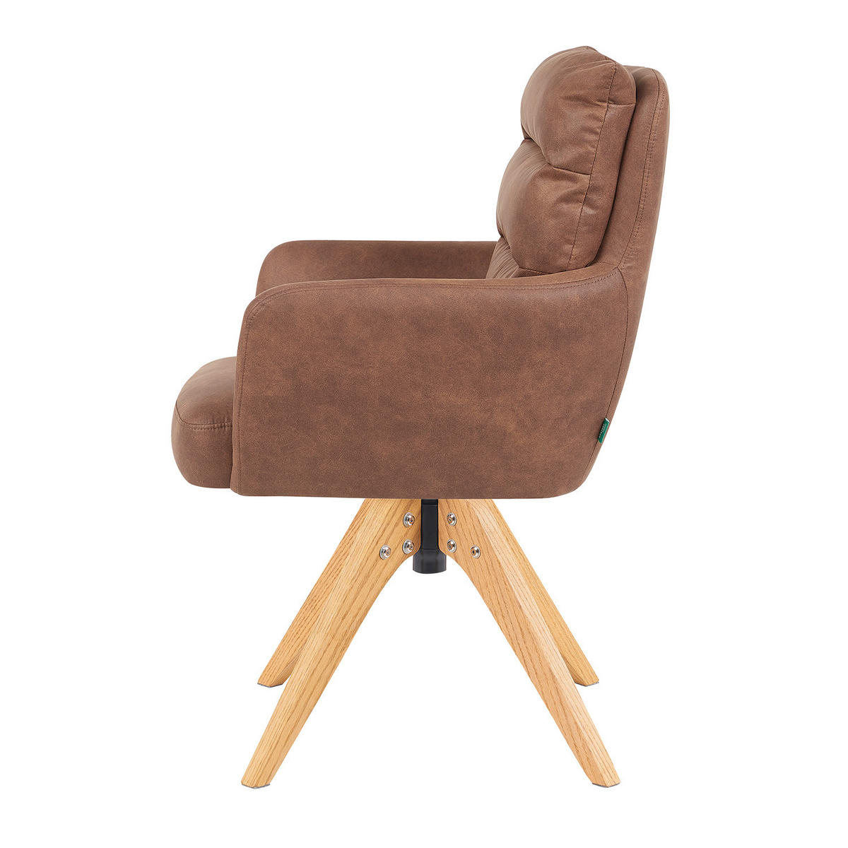 ARMLEHNSTUHL Mika-Juna 2er-Set - Honigeiche/Braun, Eichenholz/Holz (59/94/66cm) - DUBI Möbel