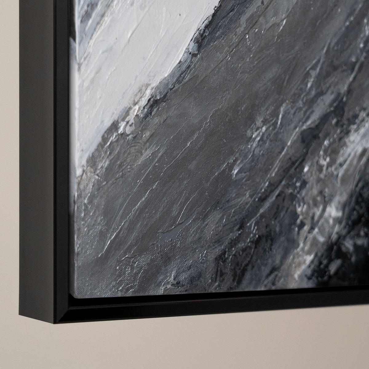 GEMÄLDE Goldene Symphonie Schattenfugenrahmen Schwarz 140x100 cm - Schwarz, Holz (140/100cm) - YS-art gallery