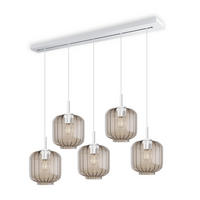 HÄNGELEUCHTE Velo 5-flammig Klar Ø 20cm - Klar/Weiß, Glas (20/20/20cm) - s.luce