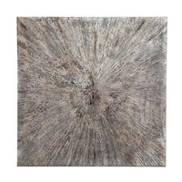 WANDPANEEL Zapp Weiß 120/2/120cm - Weiß, Holz (2/120/120cm) - PTMD Collection