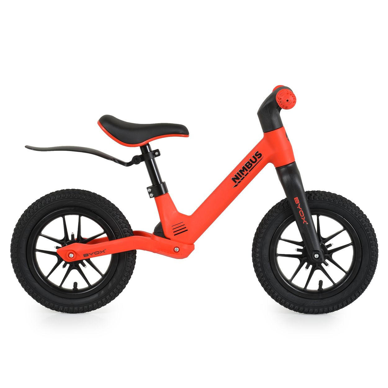 LAUFRAD Nimbus 12 Zoll rot Luftreifen Sitz verstellbar Leuchträder Schutzblech - Rot, Metall (86/35/54cm)