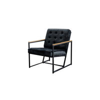 POLSTERSESSEL ARLY Schwarz Velvet - Schwarz, Textil (63/80/80cm) - KAWOLA