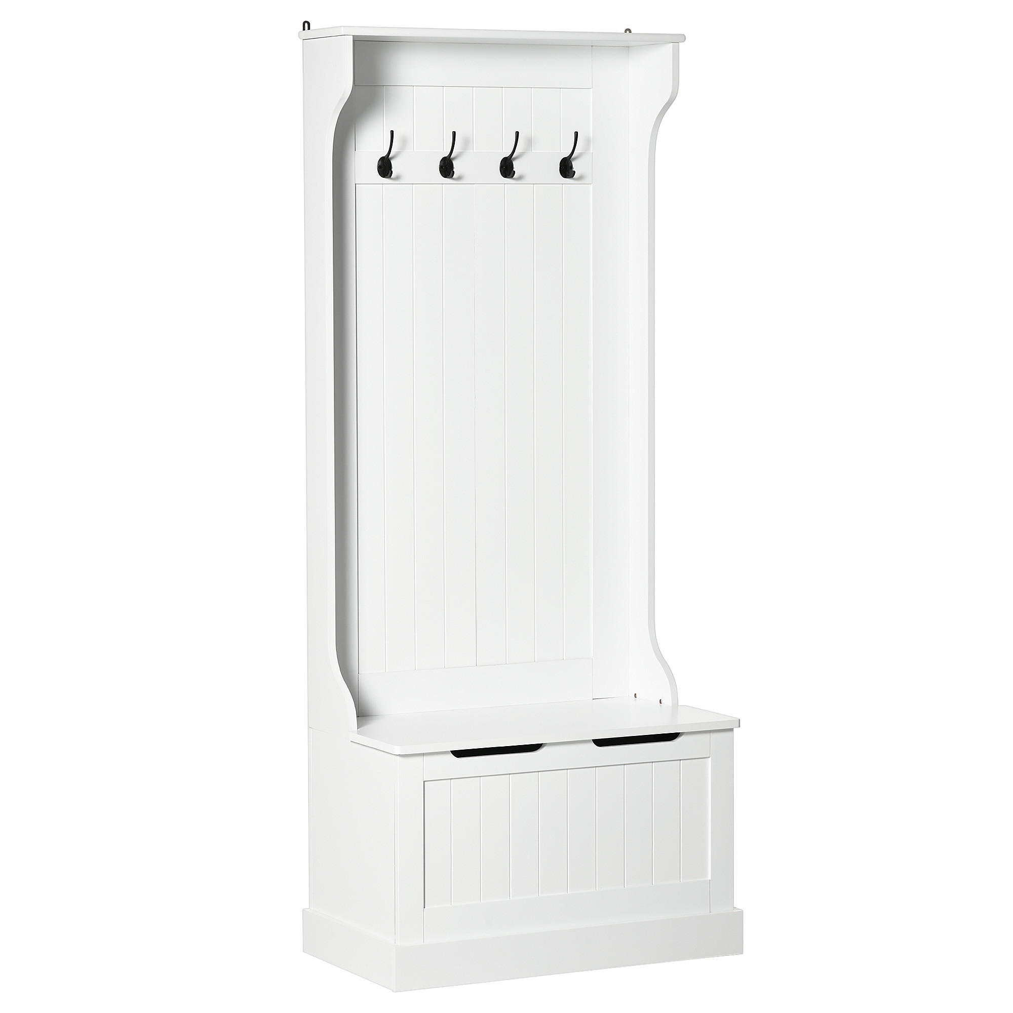 GARDEROBE Weiß 71,5/39,5/170 cm - Weiß, Holzwerkstoff (71.5/170/39.5cm) - PANGIVO