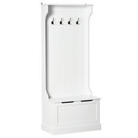 GARDEROBE Weiß 71,5/39,5/170 cm - Weiß, Holzwerkstoff (71.5/170/39.5cm) - PANGIVO
