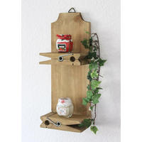 WANDREGAL Wäscheklammer Holz Braun 14,5/9/39,5 cm - Braun, Holz (14.5/39.5/9cm) - DanDiBo