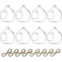 HÄNGENDER Glasball 8-teiliges Set 8 cm transparent - Transparent, Glas (8cm)
