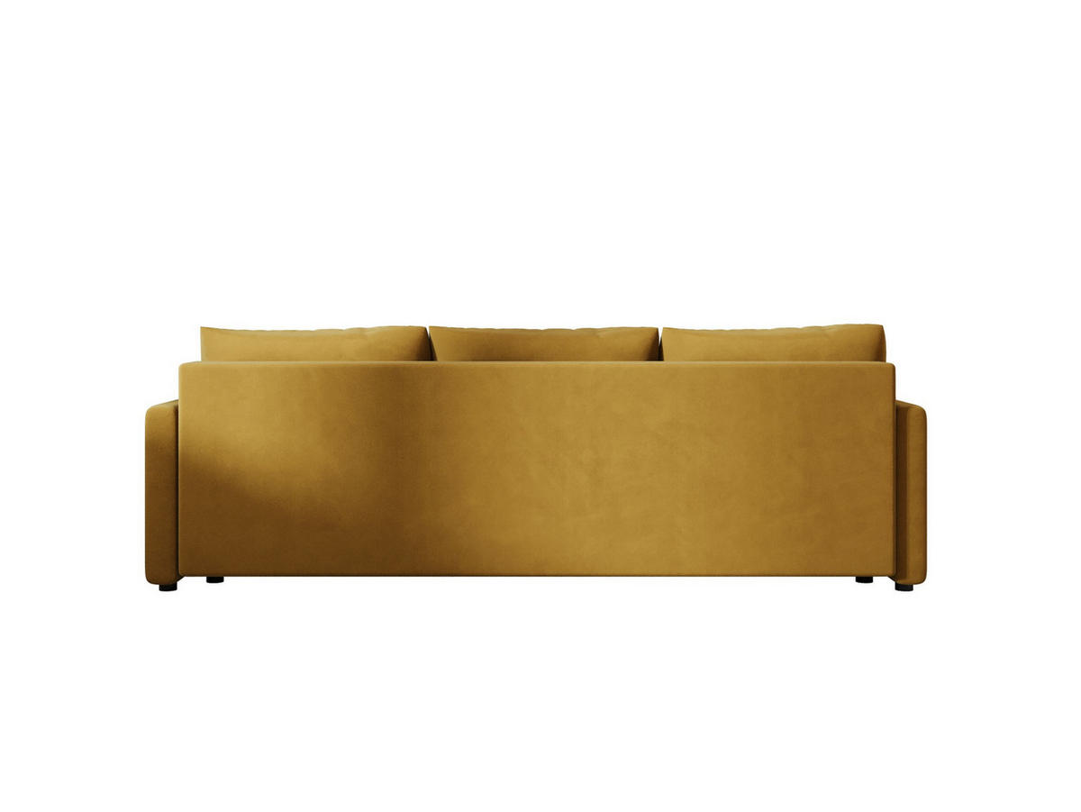 SOFA MOS mit Schlaffunktion ITAKA 33 mit Stauraum - Goldfarben, Textil (84/72/220cm) - Bedante