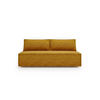 SCHLAFSOFA Mit Bettkasten DUO Poso Stoff Senffarbe - Gelb, Holz (198/89/90cm) - Kaiser Möbel
