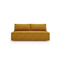SCHLAFSOFA Mit Bettkasten DUO Poso Stoff Senffarbe - Gelb, Holz (198/89/90cm) - Kaiser Möbel