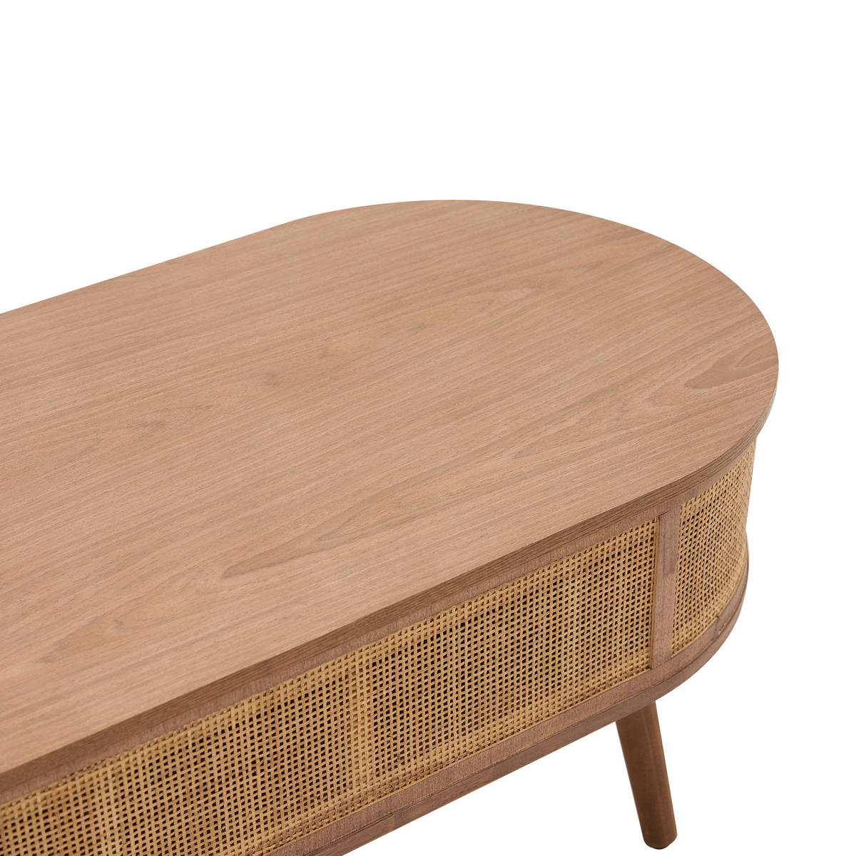 COUCHTISCH Rund Braun 100 x 48 x 41 cm - Braun, Holz (48/100/41cm) - Nordlys