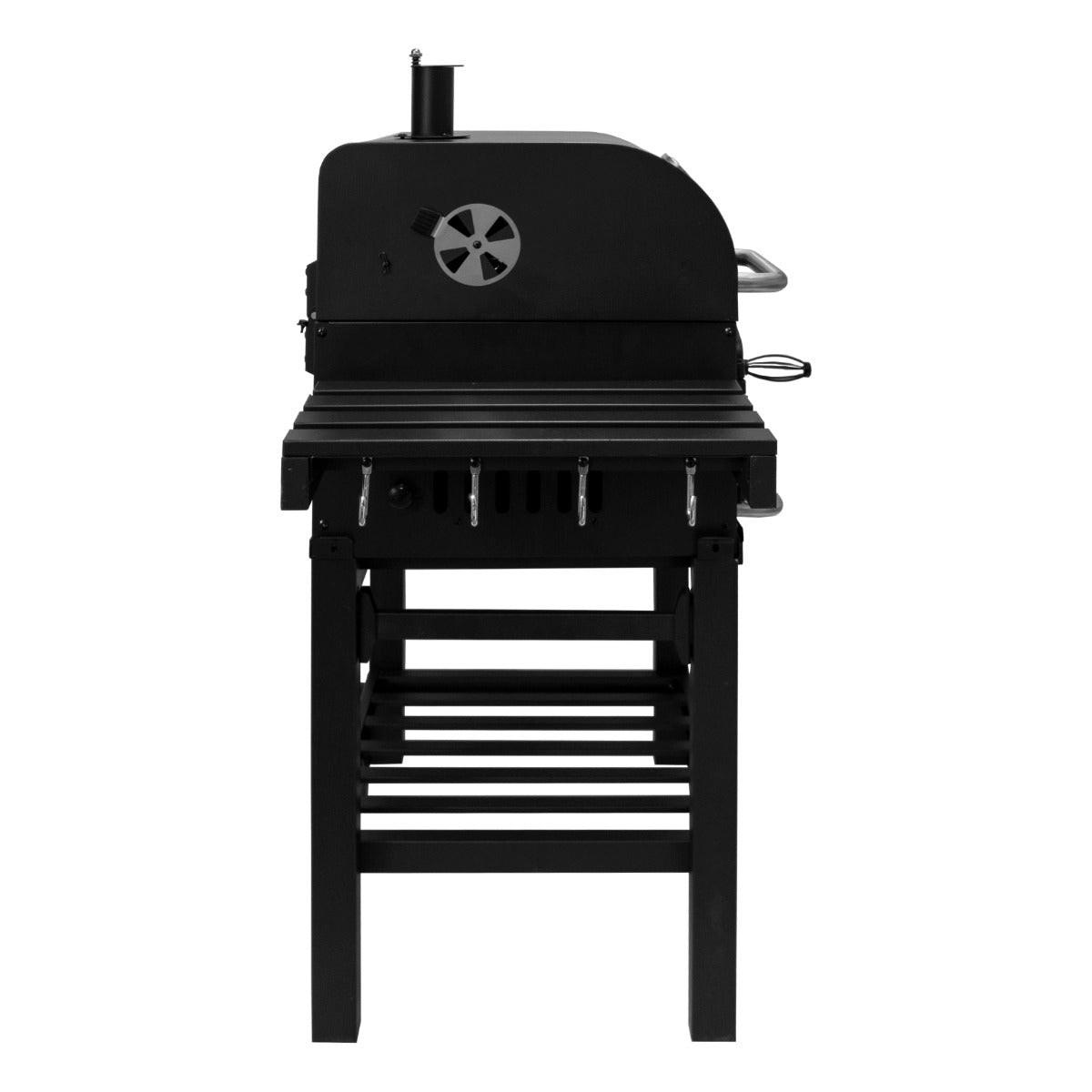 HOLZKOHLEGRILL XXL Smoker - Schwarz, Metall (124/112/62cm) - Monstershop