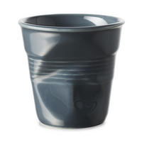 KNICKBECHER Cappuccino 0,18l Graphite - Graphitfarben, Keramik (0.18L) - Revol Porcelaine France