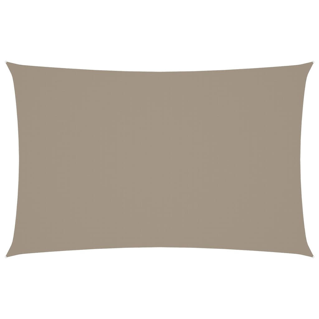 SONNENSEGEL Oxford-Gewebe Rechteckig 5x8 m Taupe - Taupe, Textil (800/500cm) - furnicato