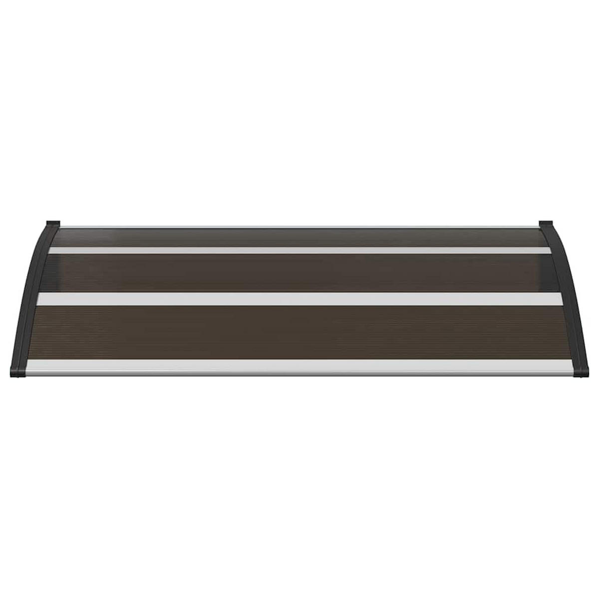 VORDACH Schwarz 120/75 Cm Pc - Schwarz, Kunststoff (120/0.5/75cm) - vidaXL
