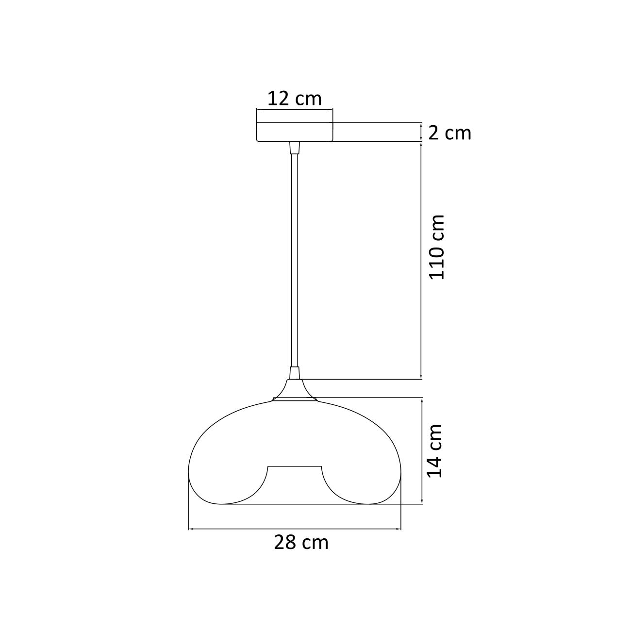 HÄNGELEUCHTE Ellipse, Rauchgrau, 14cm - Grau, Glas (14/28/14cm) - KOSILUM