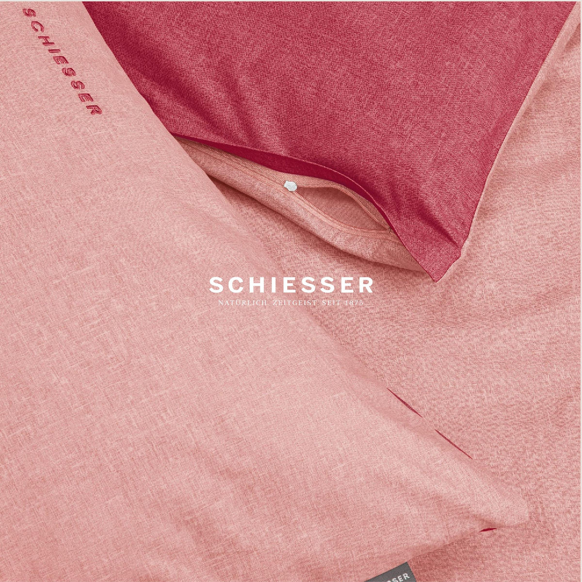 KISSENHÜLLENSET Doubleface - Renforcé - 2-teilig - 40 x 80 cm - Rosa - Rosa, Textil (40/80cm) - SCHIESSER