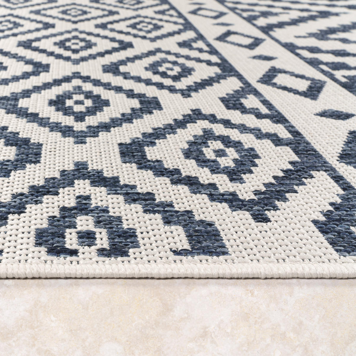 OUTDOORTEPPICH 160/220 cm Coco 201 - Blau, Textil (160/220cm) - Paco Home