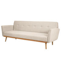SCHLAFSOFA - Eichefarben/Beige, Holz/Buchenholz (212/79/85cm) - home24