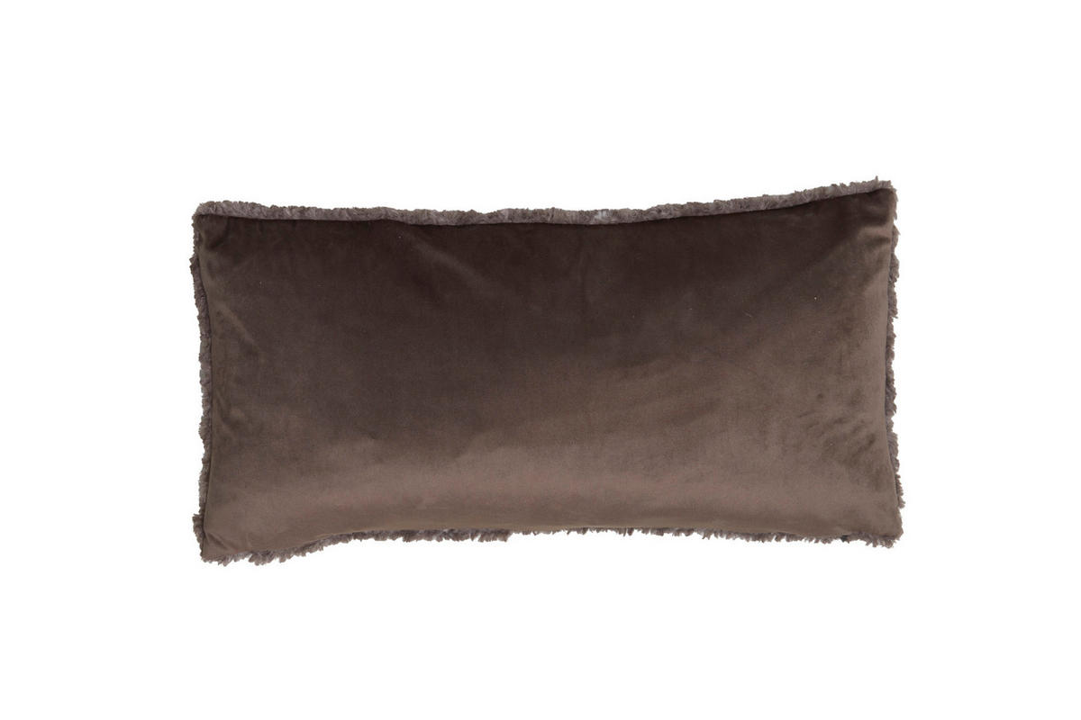 DEKOKISSEN Viterbo Grau 60/30/10 cm - Grau, Textil (30/60cm) - Light & Living