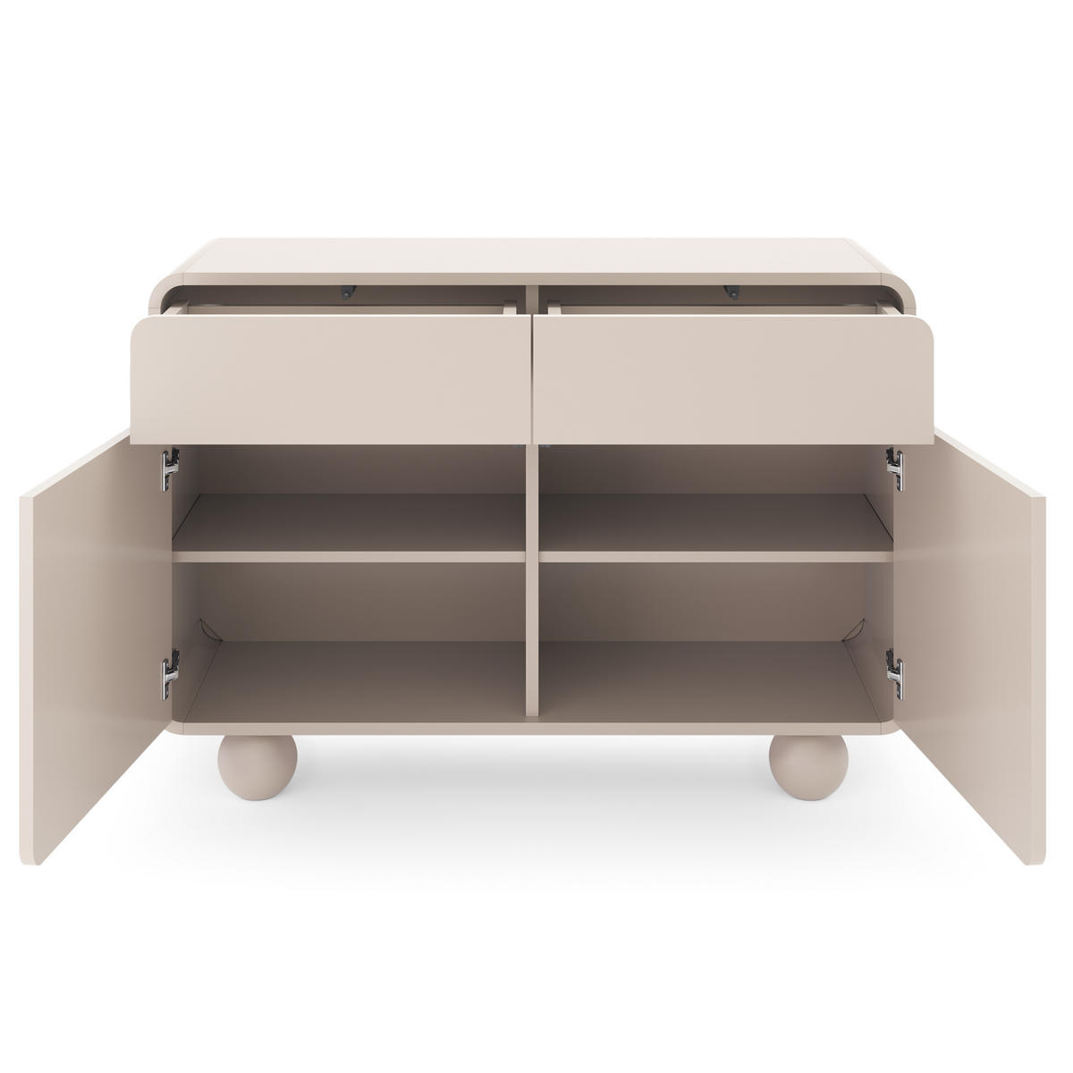 SIDEBOARD TONDO 108/75/39cm mit 2 Schubladen 2 Türen Kaschmir - Kaschmir, Holzwerkstoff (108/75/39cm) - MASSENO