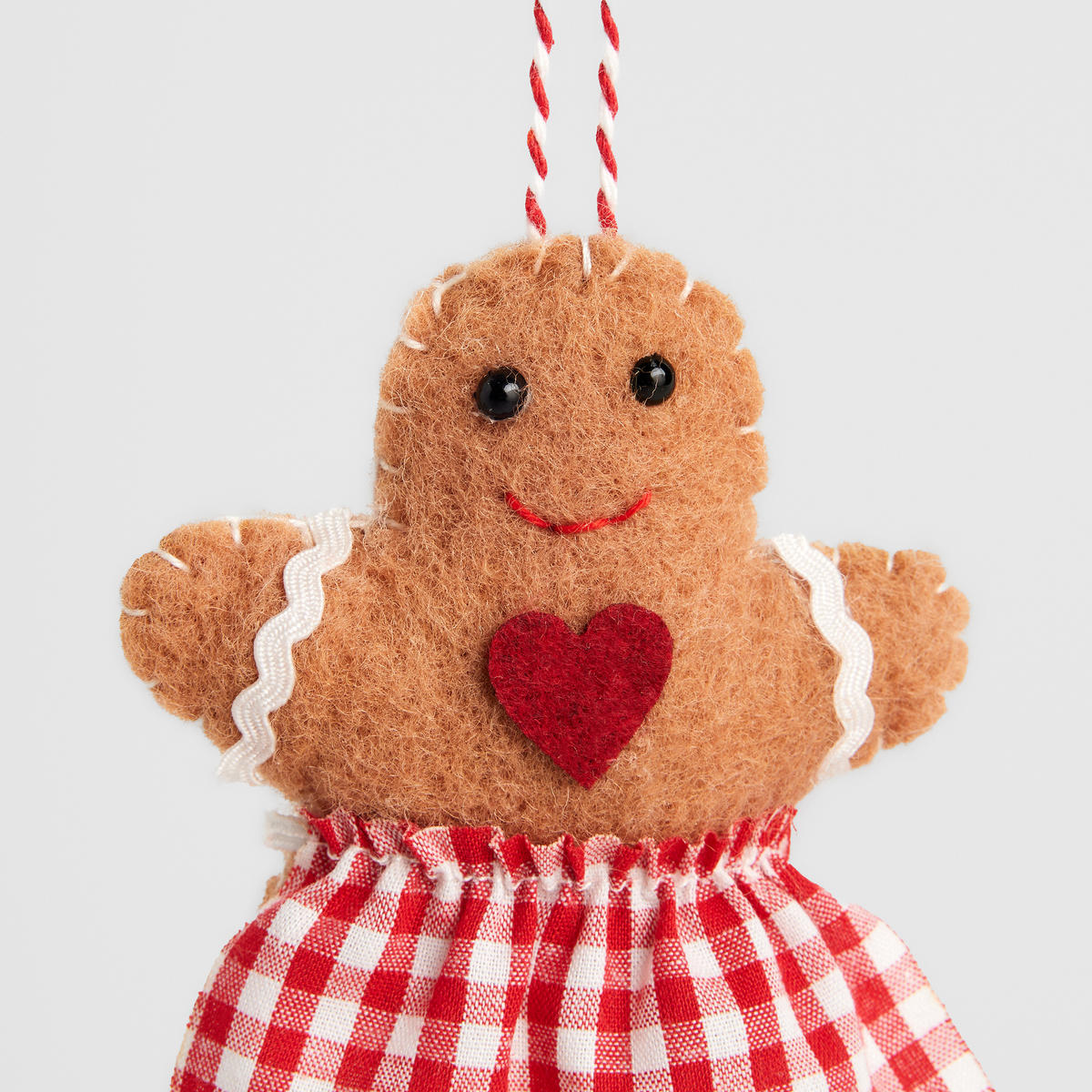 WANDDEKORATION Bakerisia, Braun, 3.5 x 8 x 10 cm, Dekorative Weihnachtsdeko - Braun, Textil (8/3.5/10cm) - home&you