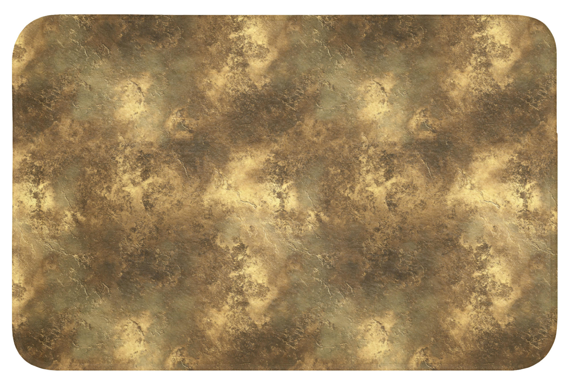 TEPIH ZA KUPAONICU Patina 60x40 cm - zlatne boje, tekstil/plastika (60/40cm) - OnlyWow
