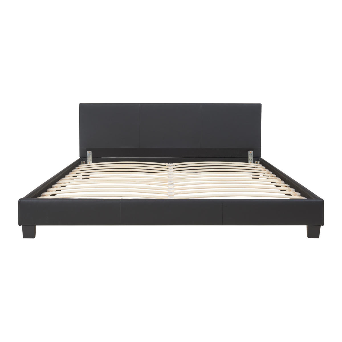 POLSTERBETT Albacete mit Matratze - Schwarz, Textil (180/200cm) - Corium