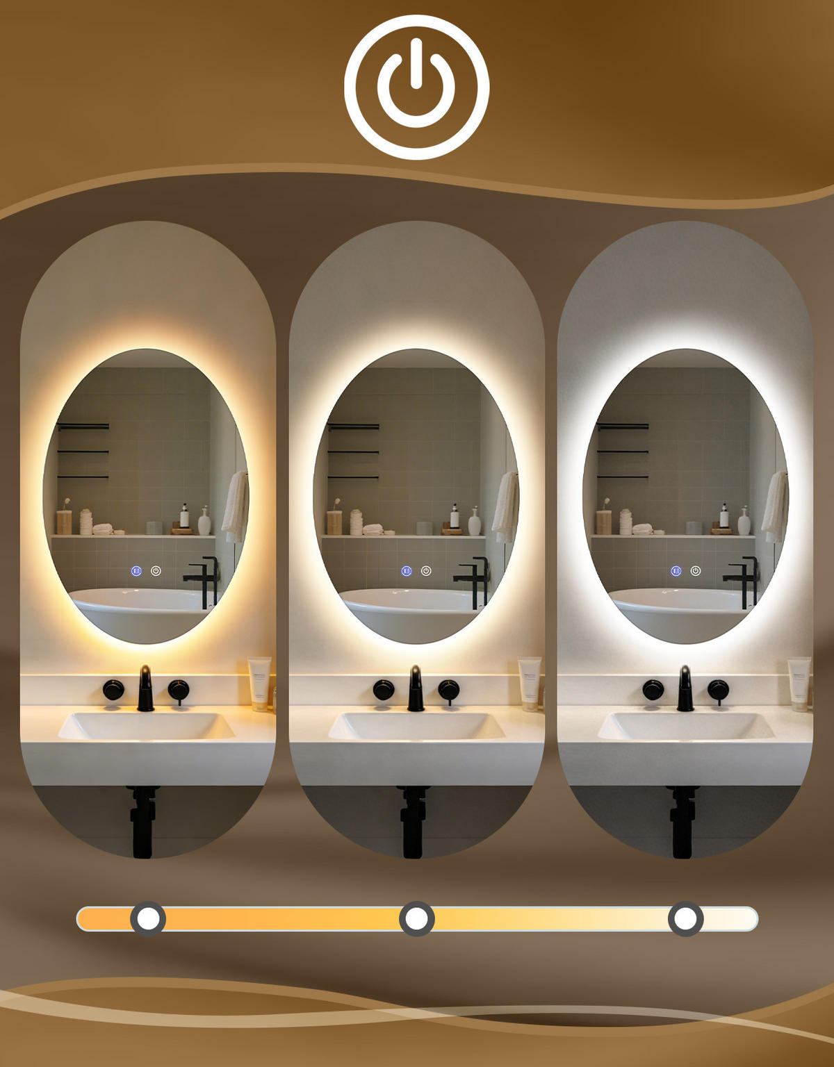 LED BADEZIMMERSPIEGEL 3/60/80cm - Weiß, Glas (3/80/60cm) - Nettlife