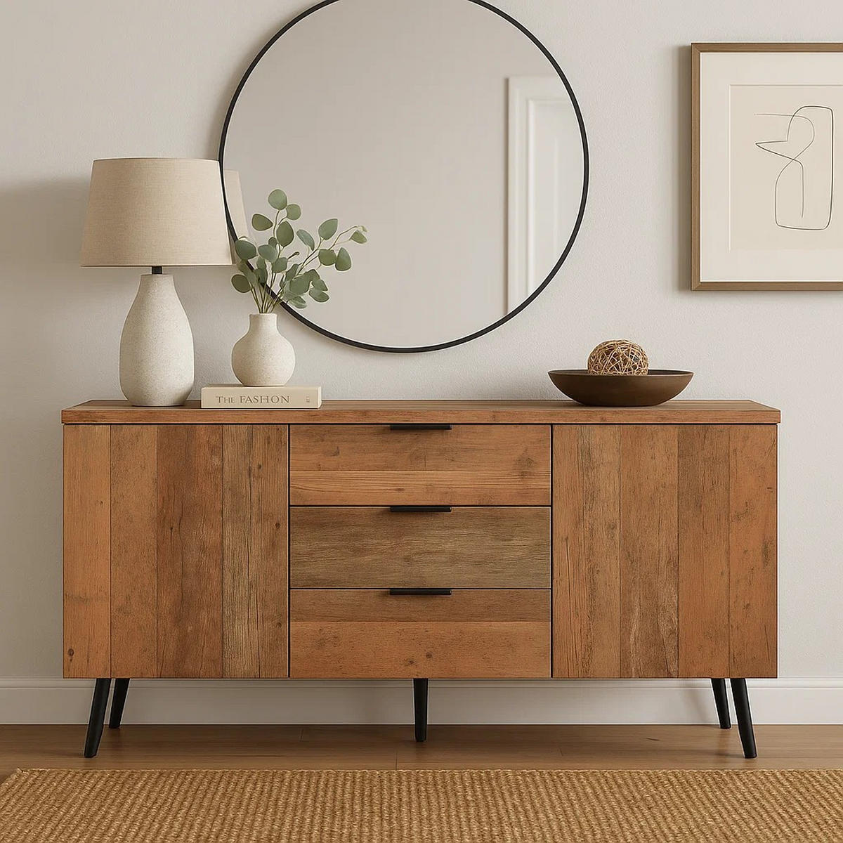 SIDEBOARD Braun 140/35/70 cm - Braun, Holzwerkstoff (35/70/140cm) - Urban Meuble