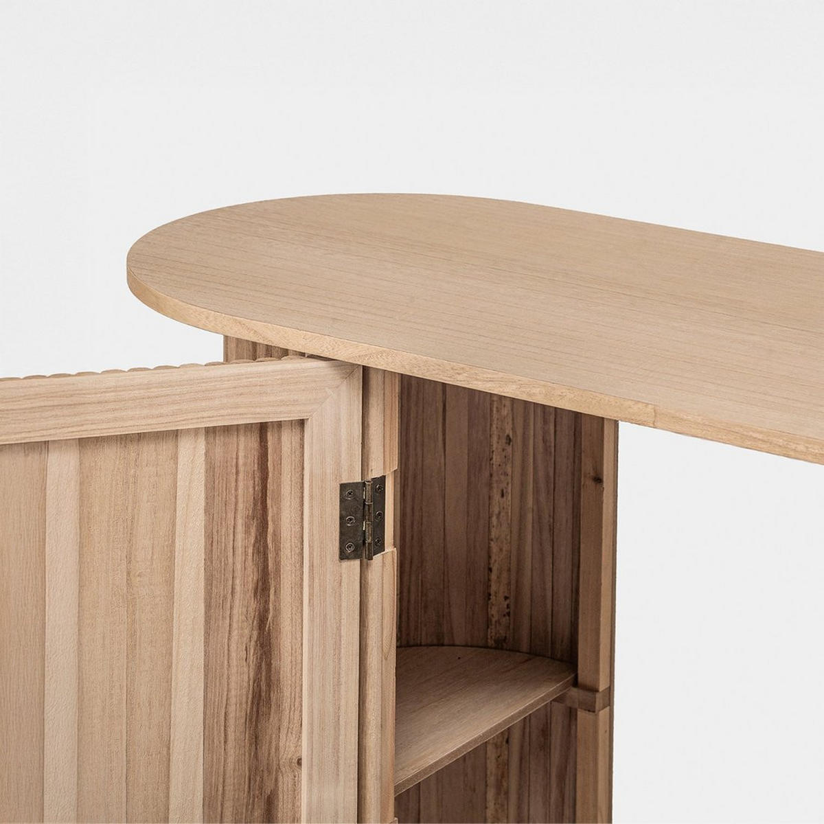 KONSOLENTISCH Trena Natürlich 110 cm x 74 cm - Naturfarben, Holzwerkstoff (40/110/74cm) - Klast Home