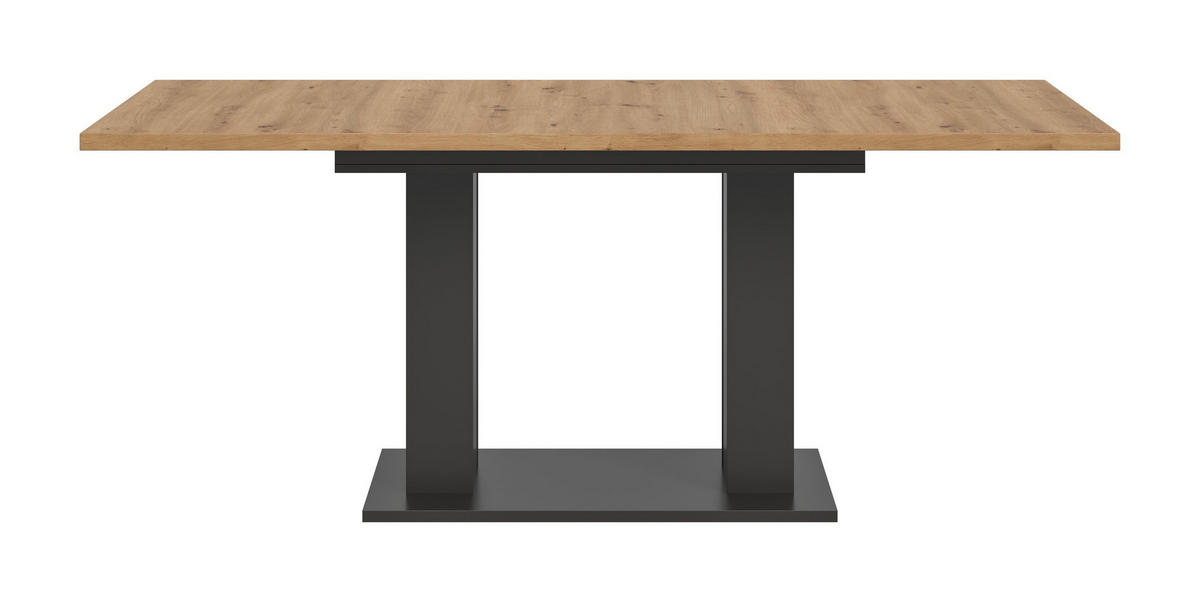 ESSTISCH MOTION (B/H/T: ca. 150/76/90 cm) in grau/Artisan Oak Nachbildung - Grau, Holzwerkstoff (90/150/76cm)