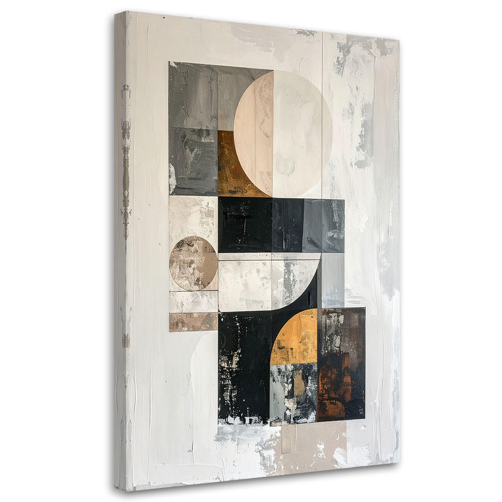 Feeby Leinwandbild Grau 80x120 cm