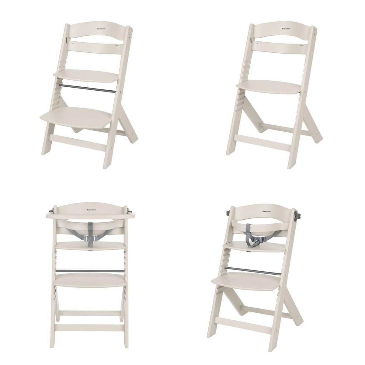 KINDERHOCHSTUHL Nordy Holz beige Kinderstuhl Fußstütze verstellbarer Sitz - Beige, Holz (44/79/49cm) - Kikka boo