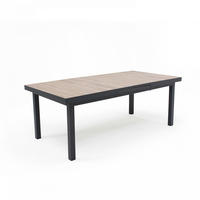 GARTENTISCH , Braun - Braun, Metall (260/100/75cm) - Oviala