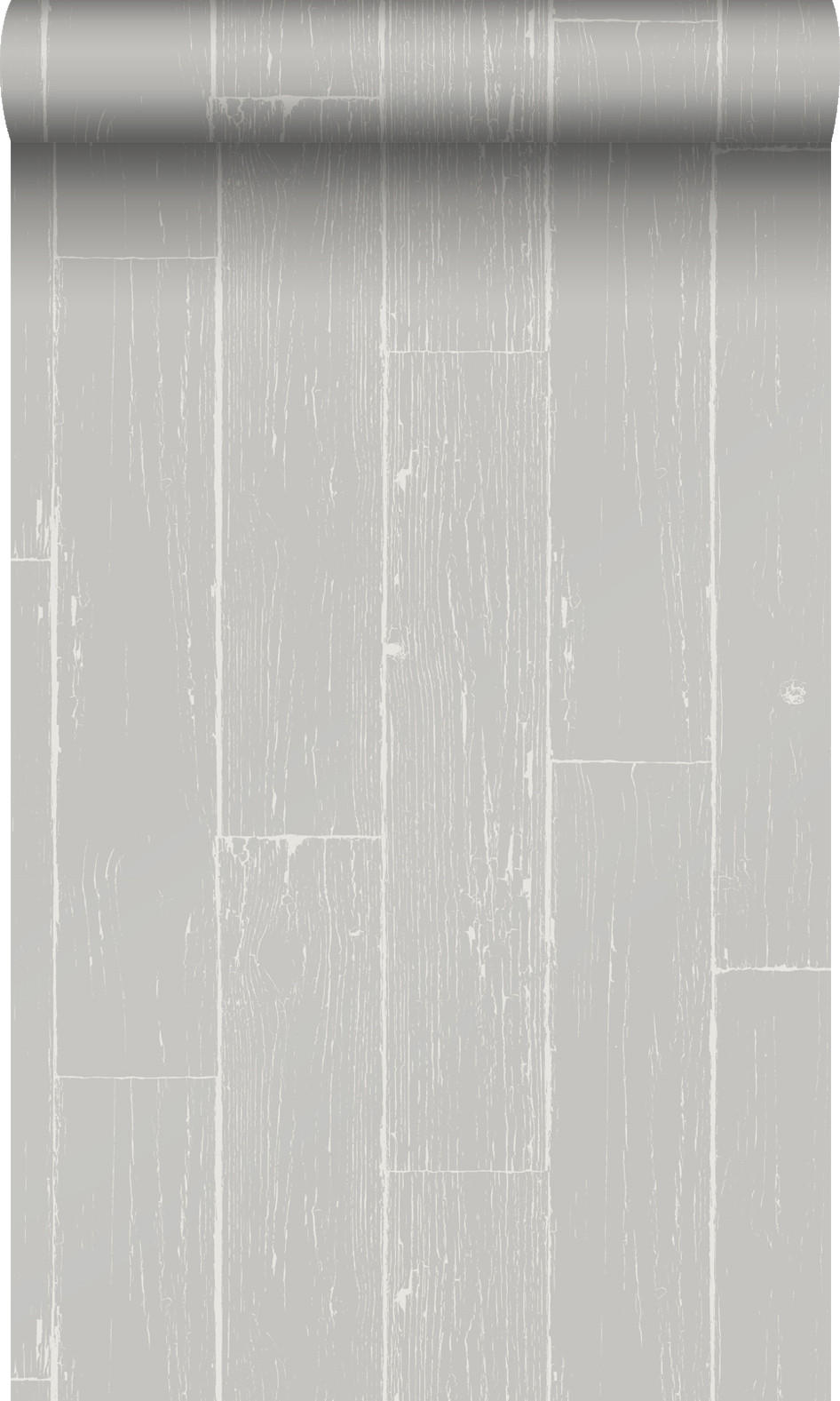 TAPETE Holz-optik 53 cm x 10.05 m - Grau, Papier (53/1000cm) - Origin Wallcoverings