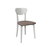 ESSZIMMERSTUHL Hugo VII - Hellbraun/Weiß, Holz/Textil (47/86/48cm) - MIRJAN24