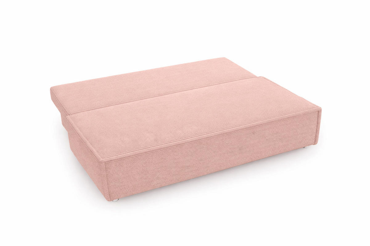 SCHLAFSOFA Mit Bettkasten DUO, Stoff Poso, Rosa - Pink, Holz (198/89/90cm) - Kaiser Möbel