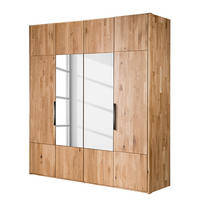 DREHTÜRENSCHRANK - Wildeiche massiv - Wildeiche, Holz (202/223/62cm) - home24