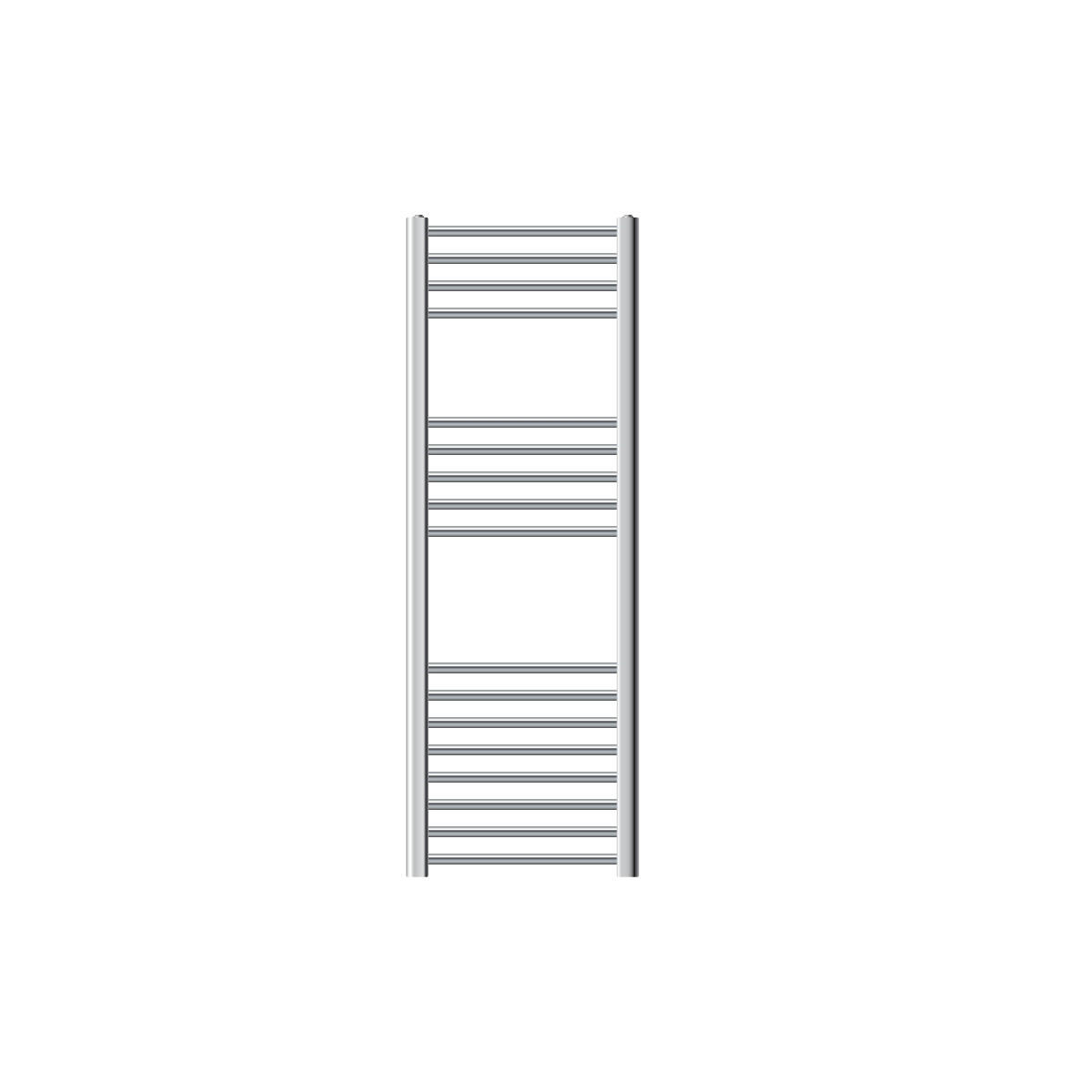 BADHEIZKÖRPER elektrisch Sahara 400x1200 mm Chrome gerade mit Heizstab 1200W Digital - Chromfarben, Metall (40/120/3cm) - LuxeBath