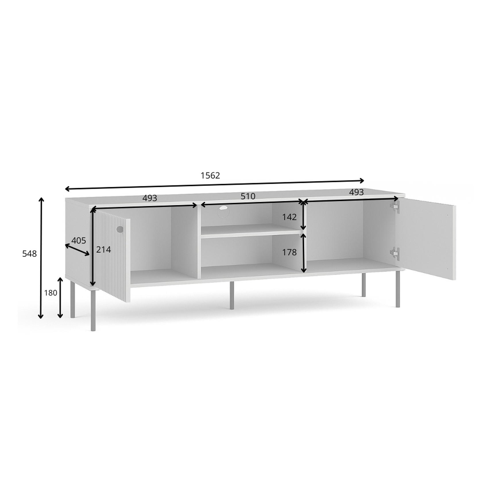 Raumhirsch Furniture Tv-Schrank Grau 156x55x41 cm