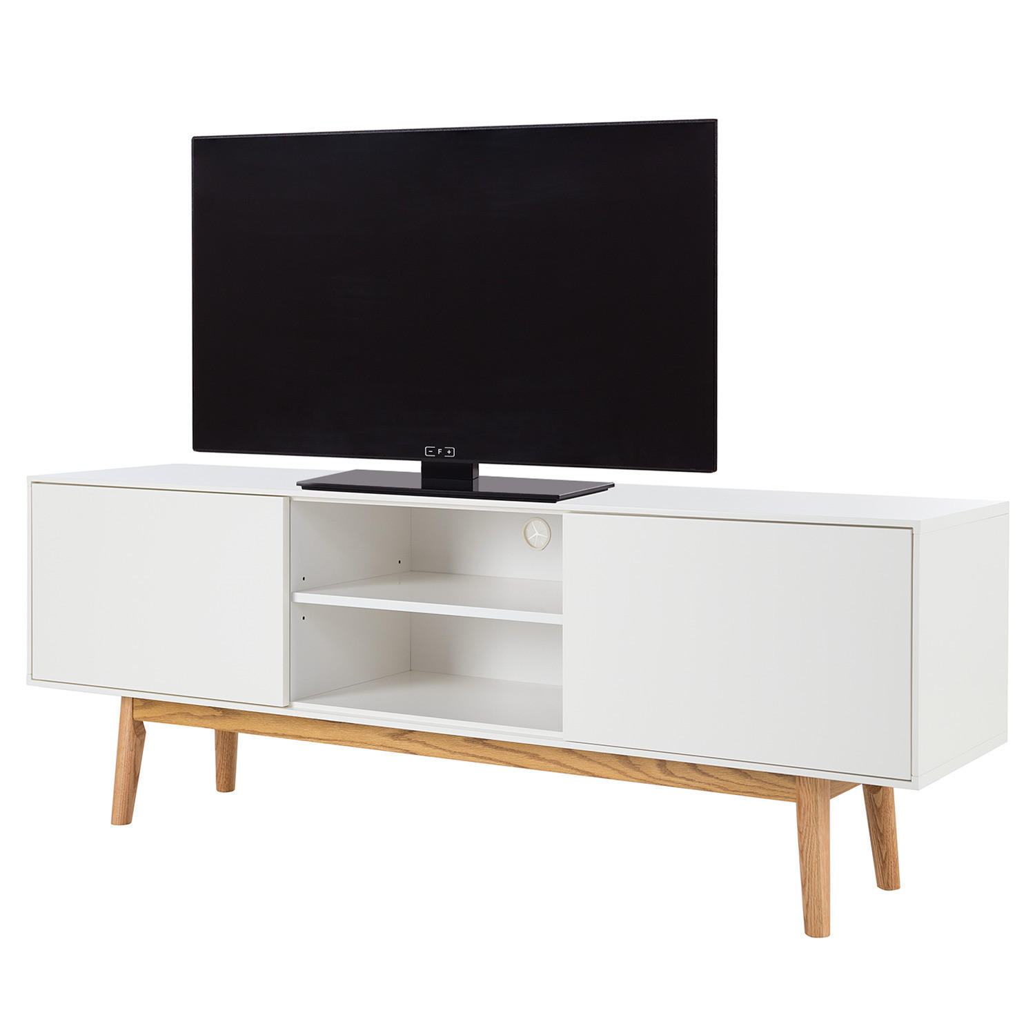 TV-LOWBOARD - Weiß, Holzwerkstoff (160/59/40cm) - home24