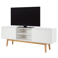 TV-LOWBOARD - Weiß, Holzwerkstoff (160/59/40cm) - home24