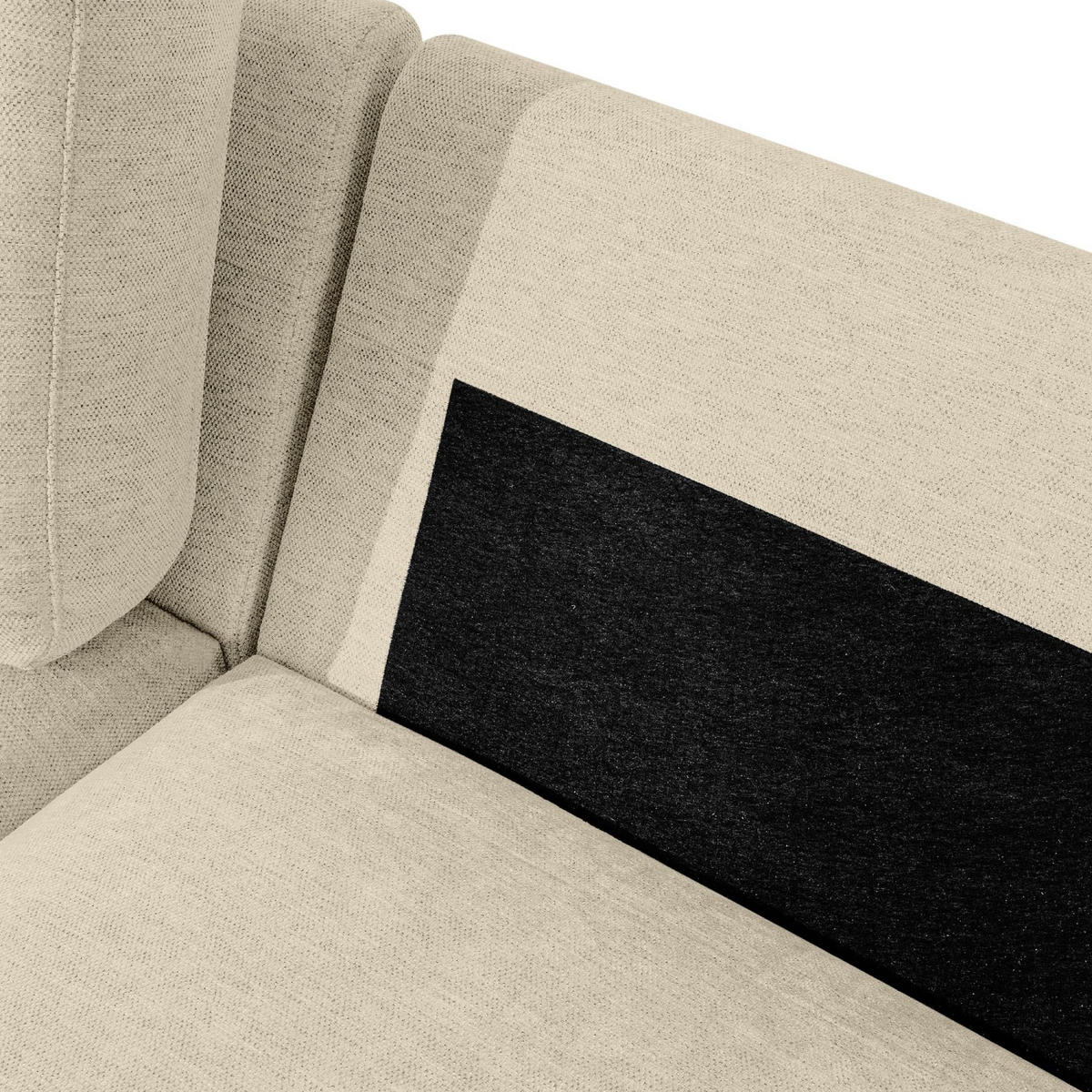 5-SITZER ECKSOFA ZUCCO Chenille links, Creme - Creme, Textil (430/84/105cm) - KONSIMO®