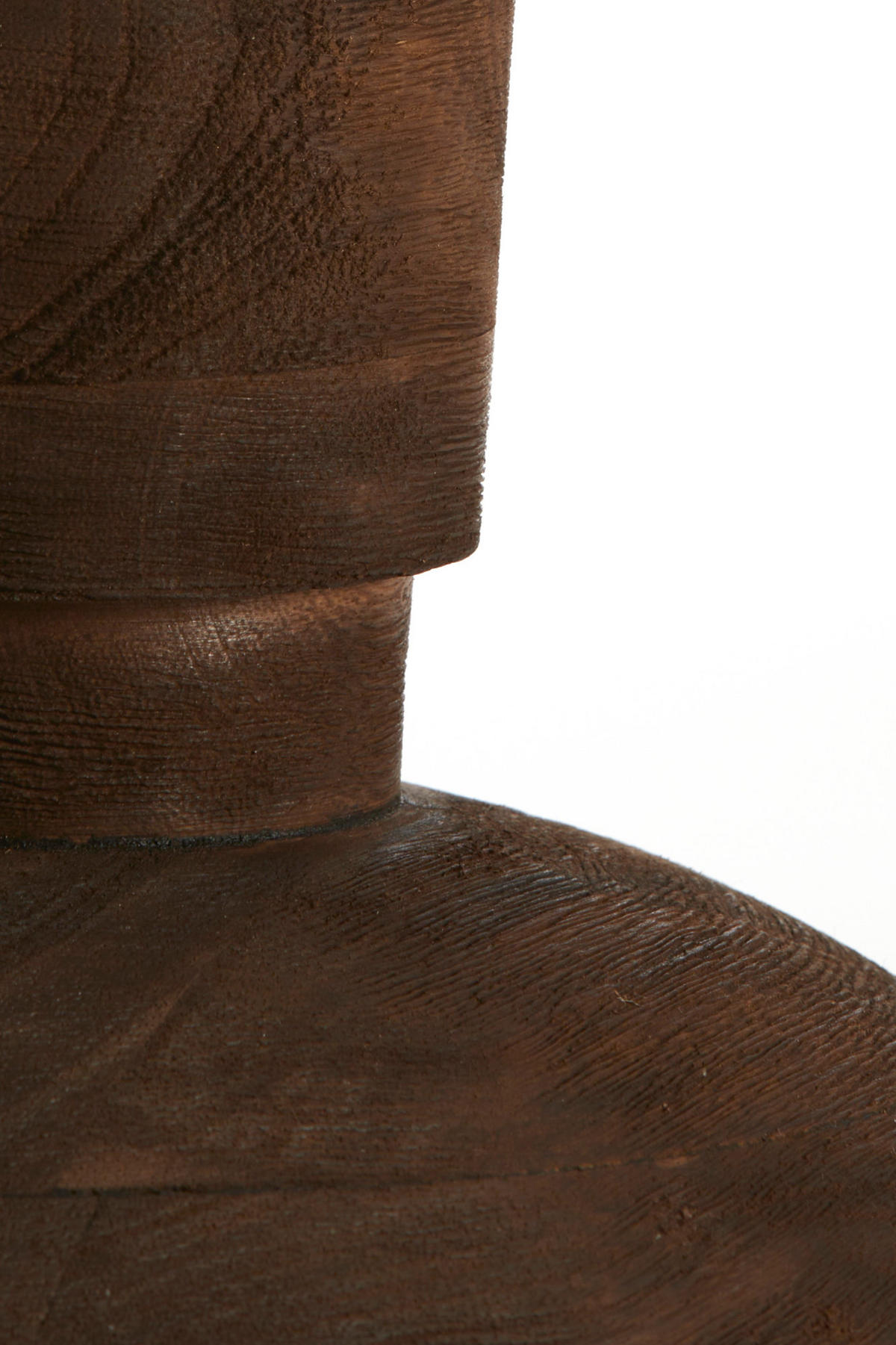 LAMPENFUSS Fiera Braun Ø23/25 cm - Dunkelbraun, Holz (23/23/25cm) - Light & Living