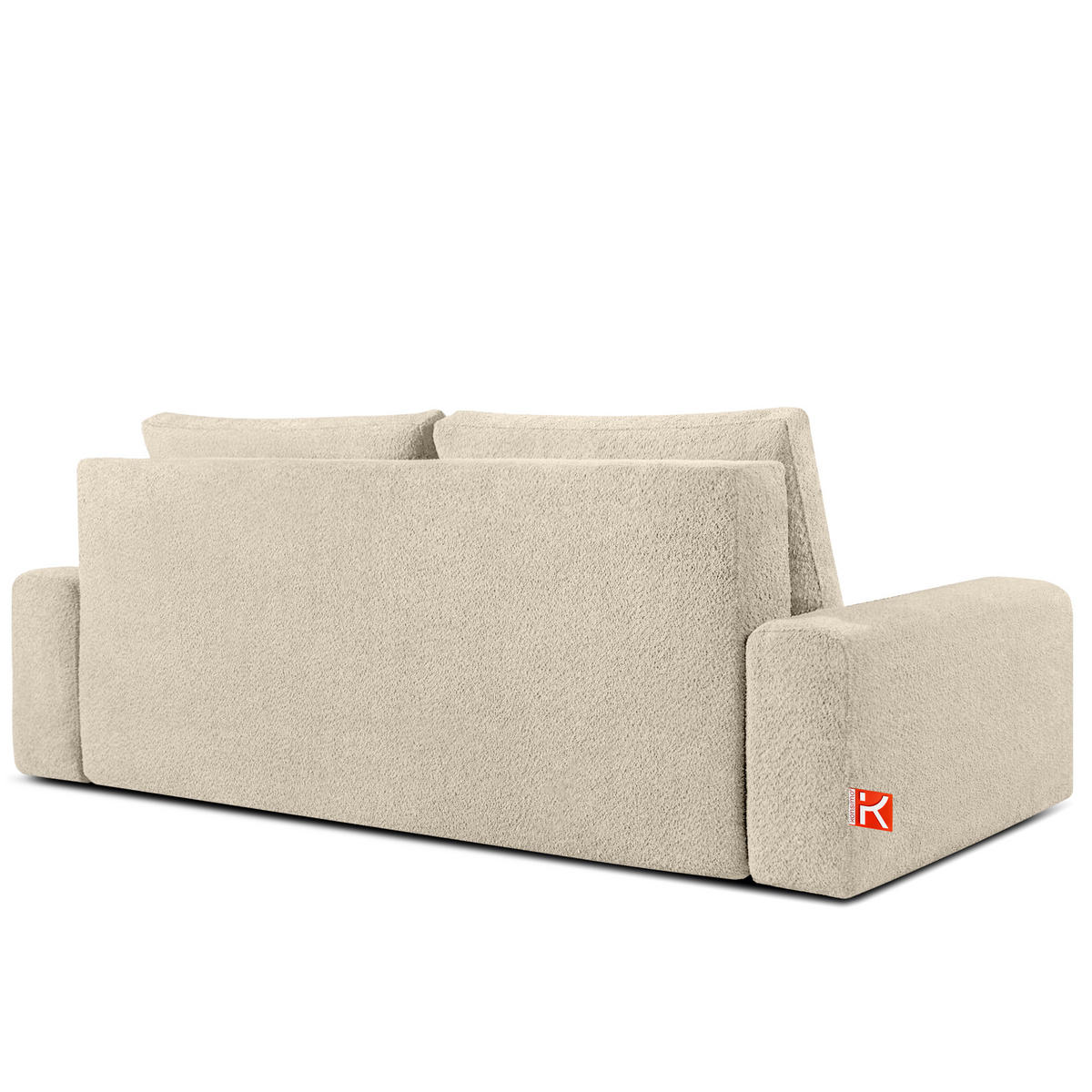 3-SITZER SCHLAFSOFA MOLLIS, Bouclé, Hellbeige - Beige, Holz/Holzwerkstoff (250/93/108cm) - KONSIMO®