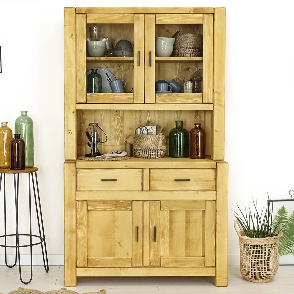 BUFFET aus Massivholz Sara - Honig, Holz (100/190/50cm) - Seart