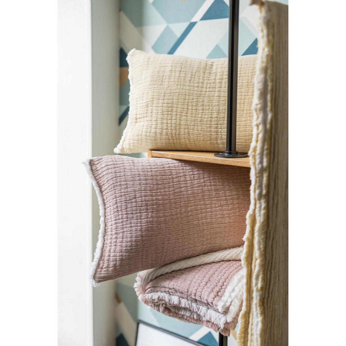 KISSEN Emilio mirabelle 30 x 50 cm - Beige, Textil (30/50cm) - Vivaraise