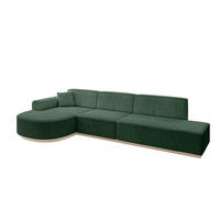 ECKSOFA Ottomane Links ARRIO-L2 - 328x171x83 cm Grün - Grün, Holzwerkstoff/Textil (328/171cm) - ALTDECOR